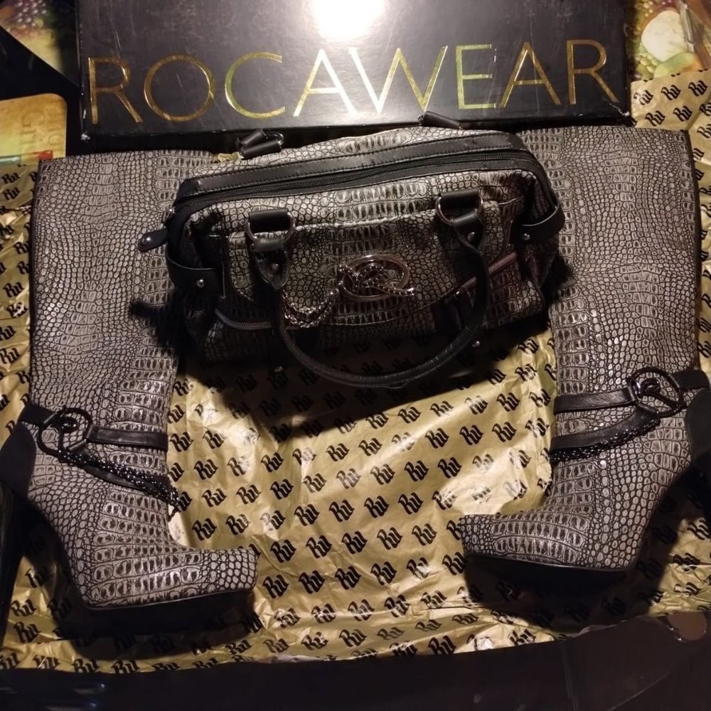 Size 9 - Roca Wear Boots and Purse -